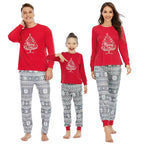 Pyjama Bébé Rouge & Gris – Edition Noël Hivernale Ultra Confort | PyjamaFamille®