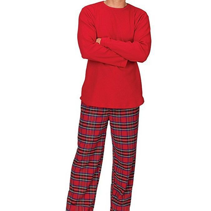Pyjama Homme Rouge & Carreaux Ecossais | PyjamaFamille®